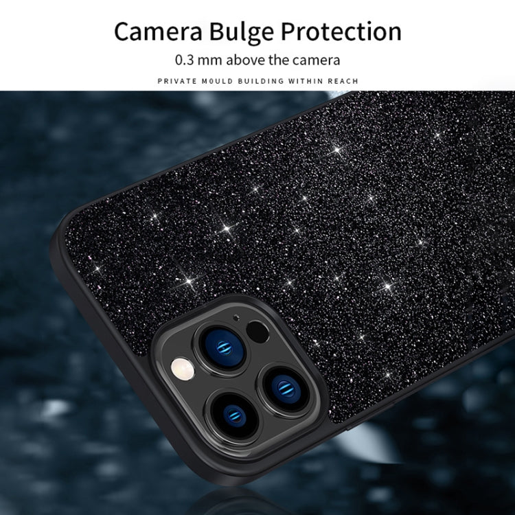 SULADA Glittery PC Hybrid TPU Handmade Leather Phone Case