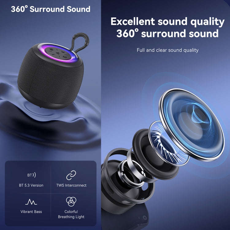 USAMS US-YX014 Yinya Series Mini Wireless Bluetooth Speaker, US-YX014