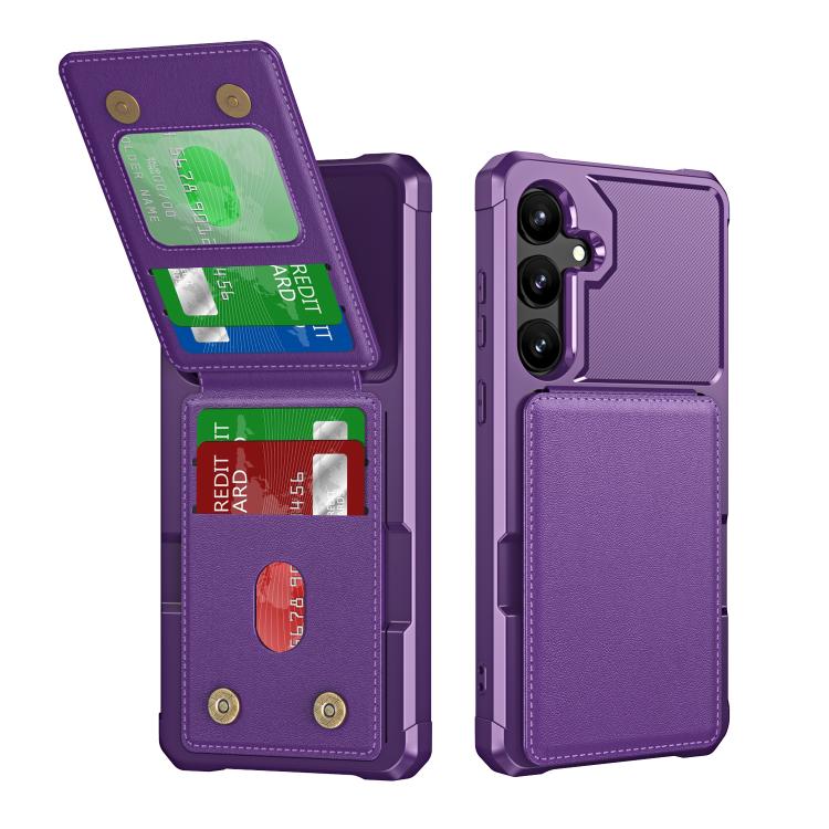 Vertical Flip Card Bag Holder Leather Phone Case, For Samsung Galaxy S25 5G, For Samsung Galaxy S25+ 5G, For Samsung Galaxy S25 Ultra 5G, For Samsung Galaxy S24 FE 5G