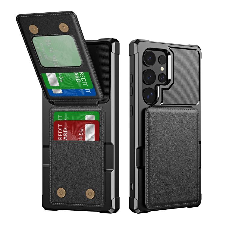 Vertical Flip Card Bag Holder Leather Phone Case, For Samsung Galaxy S25 5G, For Samsung Galaxy S25+ 5G, For Samsung Galaxy S25 Ultra 5G, For Samsung Galaxy S24 FE 5G