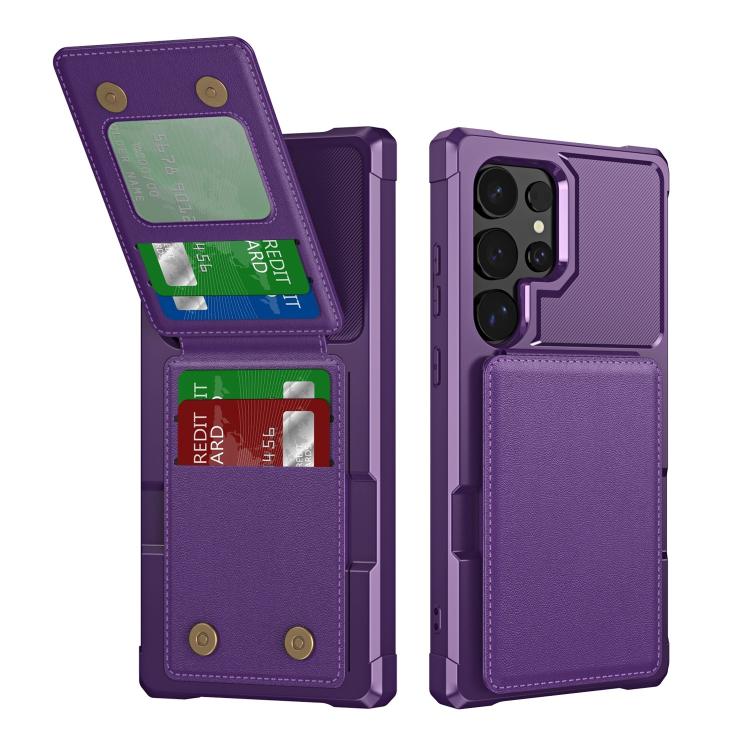 Vertical Flip Card Bag Holder Leather Phone Case, For Samsung Galaxy S25 5G, For Samsung Galaxy S25+ 5G, For Samsung Galaxy S25 Ultra 5G, For Samsung Galaxy S24 FE 5G