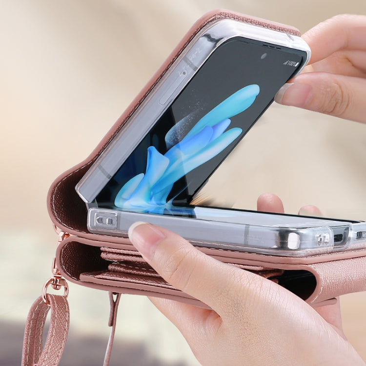 VIETAO Portable Organ Style Wallet PU Phone Case, For Samsung Galaxy Z Flip6 / Flip7 FE, For Samsung Galaxy Z Flip5