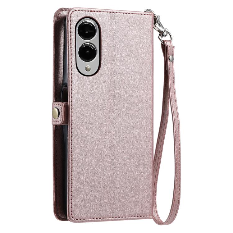 Wallet Multi-card Slot Leather Phone Case with Lanyard, For Samsung Galaxy S25 Edge 5G, For Samsung Galaxy S25 5G, For Samsung Galaxy S25+ 5G, For Samsung Galaxy S25 Ultra 5G