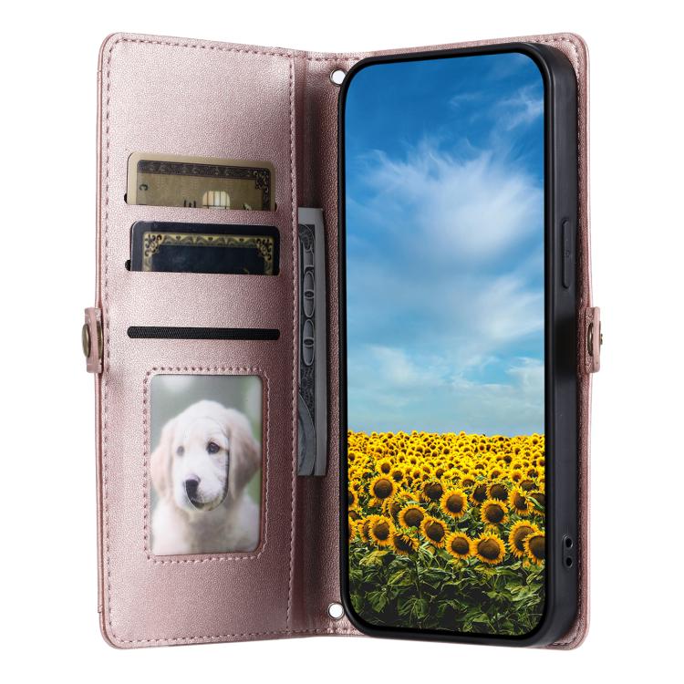 Wallet Multi-card Slot Leather Phone Case with Lanyard, For Samsung Galaxy S25 Edge 5G, For Samsung Galaxy S25 5G, For Samsung Galaxy S25+ 5G, For Samsung Galaxy S25 Ultra 5G