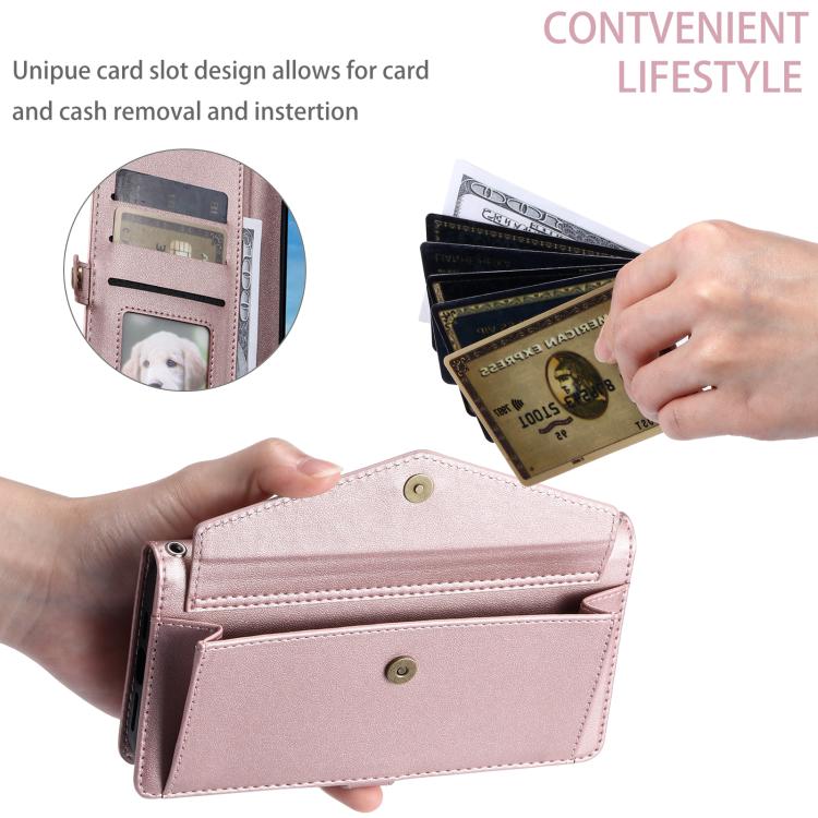 Wallet Multi-card Slot Leather Phone Case with Lanyard, For Samsung Galaxy S25 Edge 5G, For Samsung Galaxy S25 5G, For Samsung Galaxy S25+ 5G, For Samsung Galaxy S25 Ultra 5G