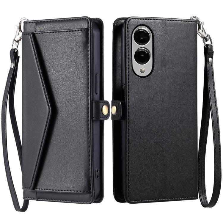 Wallet Multi-card Slot Leather Phone Case with Lanyard, For Samsung Galaxy S25 Edge 5G, For Samsung Galaxy S25 5G, For Samsung Galaxy S25+ 5G, For Samsung Galaxy S25 Ultra 5G