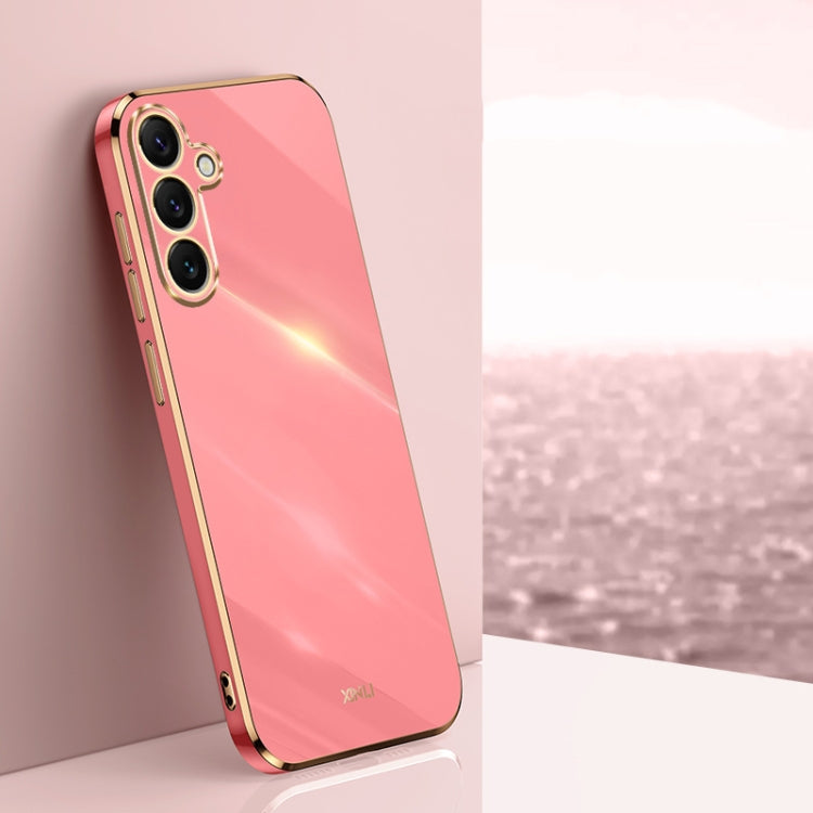 XINLI Straight Edge 6D Electroplate TPU Phone Case, For Samsung Galaxy S25 Edge 5G, For Samsung Galaxy S25 5G, For Samsung Galaxy S25+ 5G, For Samsung Galaxy S25 Ultra 5G, For Samsung Galaxy S24 FE 5G