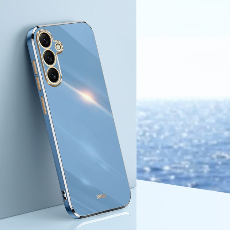 XINLI Straight Edge 6D Electroplate TPU Phone Case, For Samsung Galaxy S25 Edge 5G, For Samsung Galaxy S25 5G, For Samsung Galaxy S25+ 5G, For Samsung Galaxy S25 Ultra 5G, For Samsung Galaxy S24 FE 5G