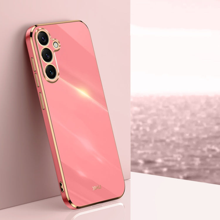XINLI Straight Edge 6D Electroplate TPU Phone Case, For Samsung Galaxy S25 Edge 5G, For Samsung Galaxy S25 5G, For Samsung Galaxy S25+ 5G, For Samsung Galaxy S25 Ultra 5G, For Samsung Galaxy S24 FE 5G