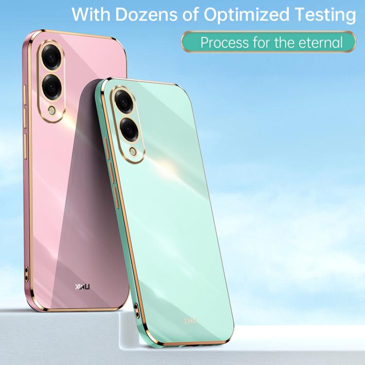 XINLI Straight Edge 6D Electroplate TPU Phone Case, For Samsung Galaxy S25 Edge 5G, For Samsung Galaxy S25 5G, For Samsung Galaxy S25+ 5G, For Samsung Galaxy S25 Ultra 5G, For Samsung Galaxy S24 FE 5G