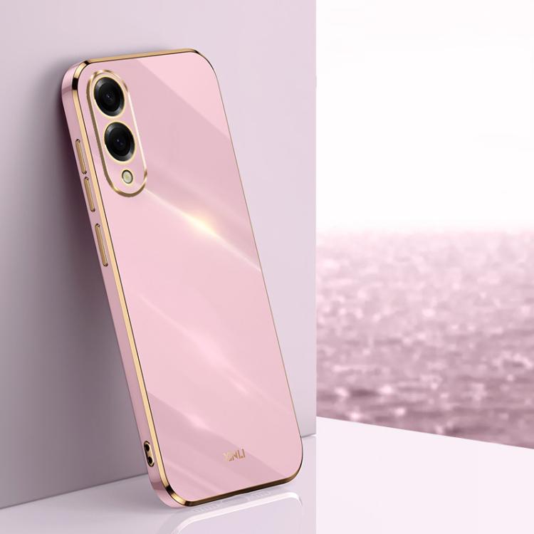 XINLI Straight Edge 6D Electroplate TPU Phone Case, For Samsung Galaxy S25 Edge 5G, For Samsung Galaxy S25 5G, For Samsung Galaxy S25+ 5G, For Samsung Galaxy S25 Ultra 5G, For Samsung Galaxy S24 FE 5G