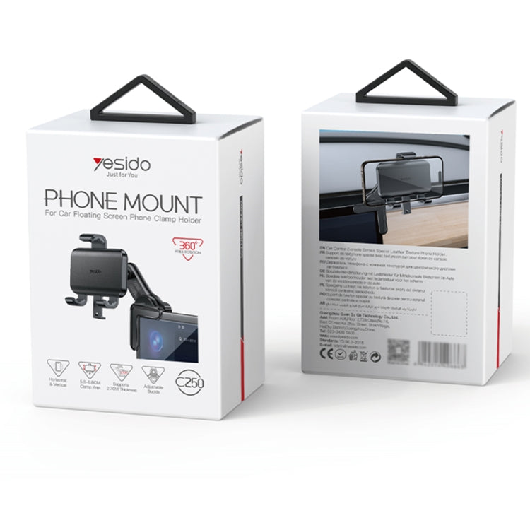 Yesido C250 Phone Clamp Holder For Car Floating Screen