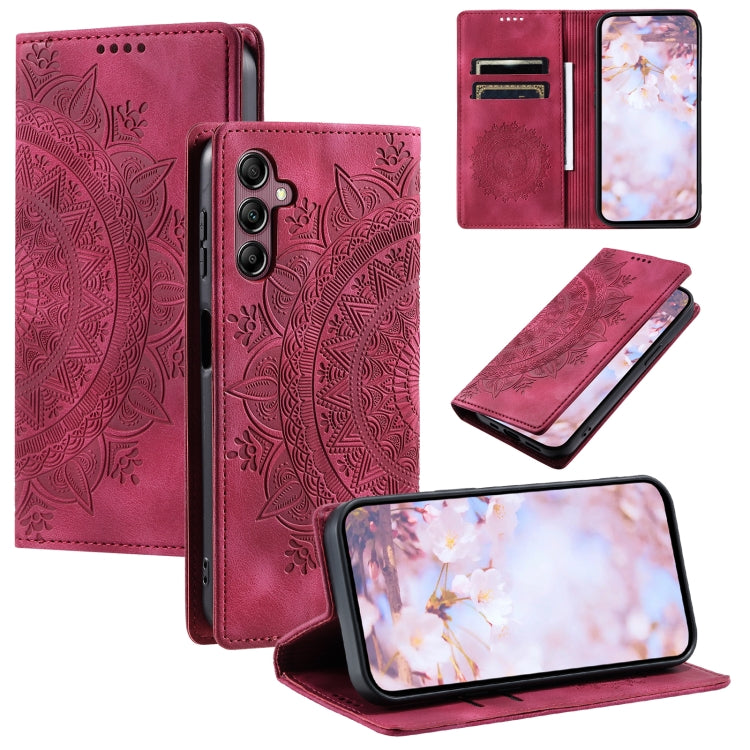 Totem Embossed Magnetic Leather Phone Case, For Samsung Galaxy S25 Edge 5G, For Samsung Galaxy S25 5G, For Samsung Galaxy S25+ 5G, For Samsung Galaxy S25 Ultra 5G