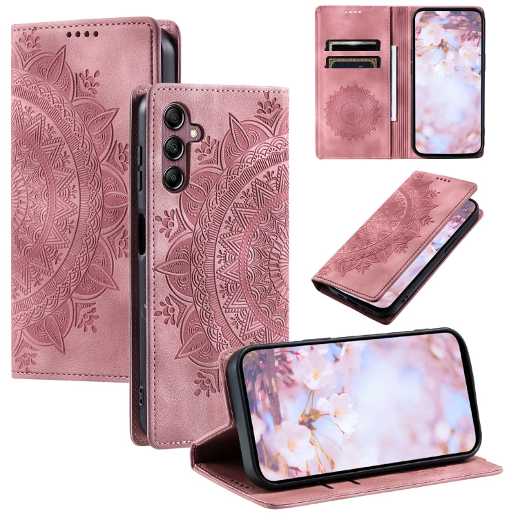Totem Embossed Magnetic Leather Phone Case, For Samsung Galaxy S25 Edge 5G, For Samsung Galaxy S25 5G, For Samsung Galaxy S25+ 5G, For Samsung Galaxy S25 Ultra 5G
