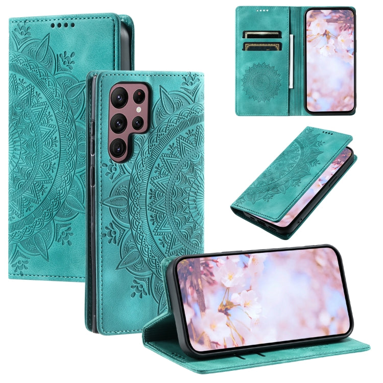 Totem Embossed Magnetic Leather Phone Case, For Samsung Galaxy S25 Edge 5G, For Samsung Galaxy S25 5G, For Samsung Galaxy S25+ 5G, For Samsung Galaxy S25 Ultra 5G