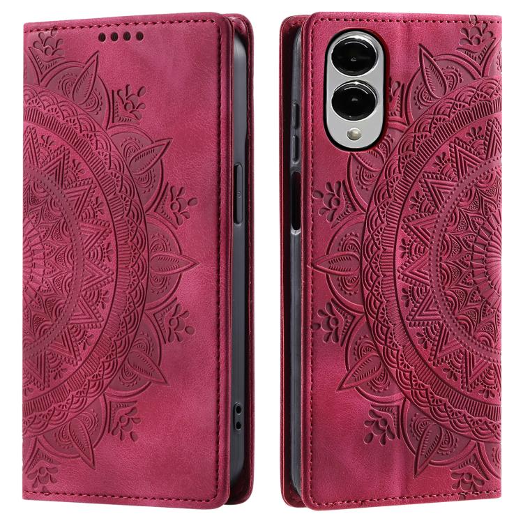 Totem Embossed Magnetic Leather Phone Case, For Samsung Galaxy S25 Edge 5G, For Samsung Galaxy S25 5G, For Samsung Galaxy S25+ 5G, For Samsung Galaxy S25 Ultra 5G