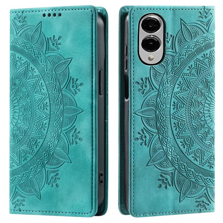Totem Embossed Magnetic Leather Phone Case, For Samsung Galaxy S25 Edge 5G, For Samsung Galaxy S25 5G, For Samsung Galaxy S25+ 5G, For Samsung Galaxy S25 Ultra 5G