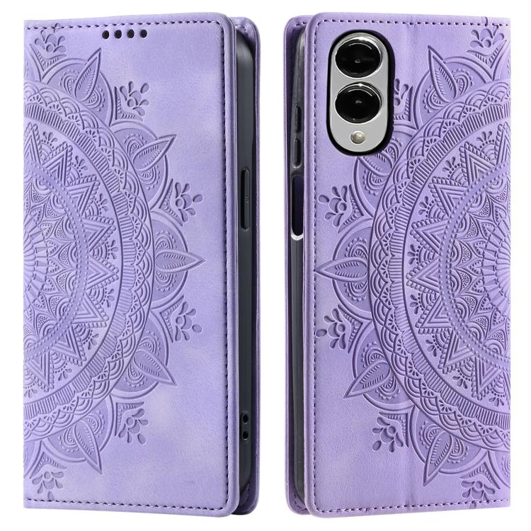 Totem Embossed Magnetic Leather Phone Case, For Samsung Galaxy S25 Edge 5G, For Samsung Galaxy S25 5G, For Samsung Galaxy S25+ 5G, For Samsung Galaxy S25 Ultra 5G