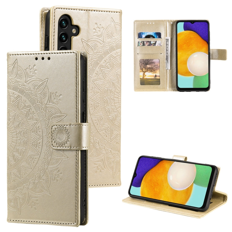 Totem Flower Embossed Leather Phone Case, For Samsung Galaxy S25 FE 5G, For Samsung Galaxy S25 Edge 5G, For Samsung Galaxy S25 5G, For Samsung Galaxy S25+ 5G, For Samsung Galaxy S25 Ultra 5G