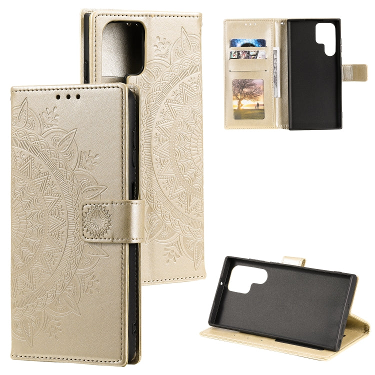 Totem Flower Embossed Leather Phone Case, For Samsung Galaxy S25 FE 5G, For Samsung Galaxy S25 Edge 5G, For Samsung Galaxy S25 5G, For Samsung Galaxy S25+ 5G, For Samsung Galaxy S25 Ultra 5G