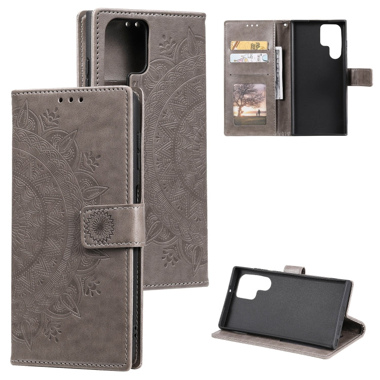 Totem Flower Embossed Leather Phone Case, For Samsung Galaxy S25 FE 5G, For Samsung Galaxy S25 Edge 5G, For Samsung Galaxy S25 5G, For Samsung Galaxy S25+ 5G, For Samsung Galaxy S25 Ultra 5G