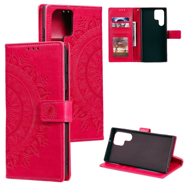 Totem Flower Embossed Leather Phone Case, For Samsung Galaxy S25 FE 5G, For Samsung Galaxy S25 Edge 5G, For Samsung Galaxy S25 5G, For Samsung Galaxy S25+ 5G, For Samsung Galaxy S25 Ultra 5G