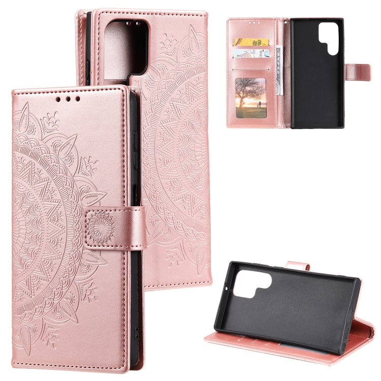 Totem Flower Embossed Leather Phone Case, For Samsung Galaxy S25 FE 5G, For Samsung Galaxy S25 Edge 5G, For Samsung Galaxy S25 5G, For Samsung Galaxy S25+ 5G, For Samsung Galaxy S25 Ultra 5G