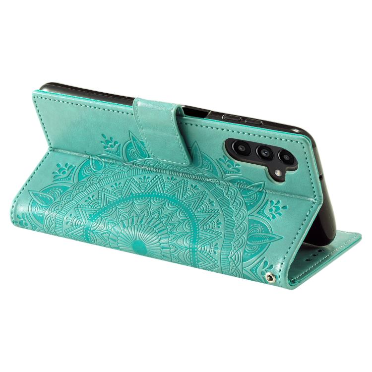 Totem Flower Embossed Leather Phone Case, For Samsung Galaxy S25 FE 5G, For Samsung Galaxy S25 Edge 5G, For Samsung Galaxy S25 5G, For Samsung Galaxy S25+ 5G, For Samsung Galaxy S25 Ultra 5G