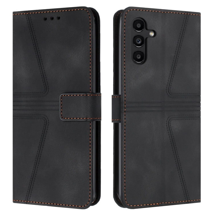 Triangle Solid Color Leather Phone Case, For Samsung Galaxy S25 5G, For Samsung Galaxy S25+5G, For Samsung Galaxy S25 Ultra 5G