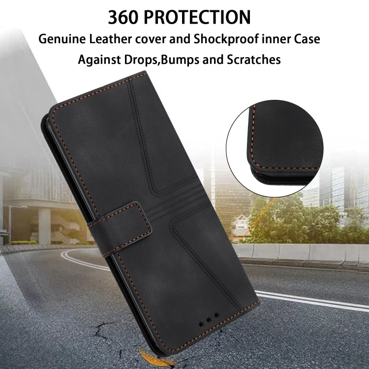 Triangle Solid Color Leather Phone Case, For Samsung Galaxy S25 5G, For Samsung Galaxy S25+5G, For Samsung Galaxy S25 Ultra 5G