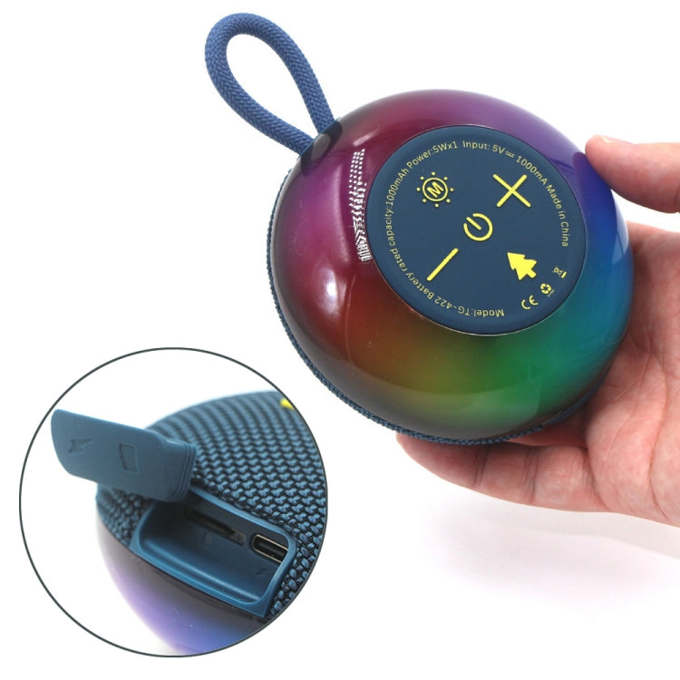 T&G TG-422 TWS Outdoor IPX6 Portable Wireless Bluetooth Speaker with RGB Light