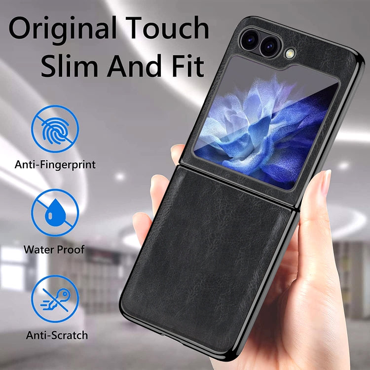 VIETAO Crazy Horse Texture PU Phone Case, For Samsung Galaxy Z Flip6 / Flip7 FE, For Samsung Galaxy Z Fold6, For Samsung Galaxy Z Fold5, For Samsung Galaxy Z Flip5