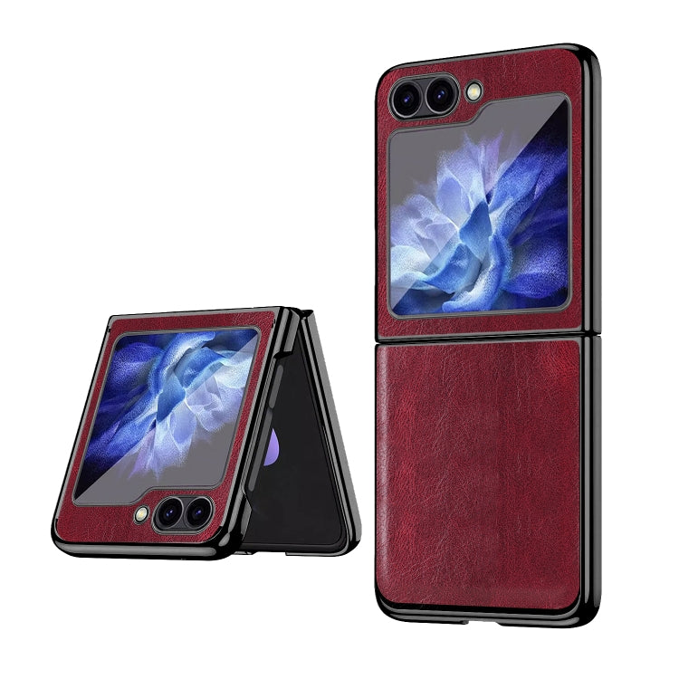 VIETAO Crazy Horse Texture PU Phone Case, For Samsung Galaxy Z Flip6 / Flip7 FE, For Samsung Galaxy Z Fold6, For Samsung Galaxy Z Fold5, For Samsung Galaxy Z Flip5