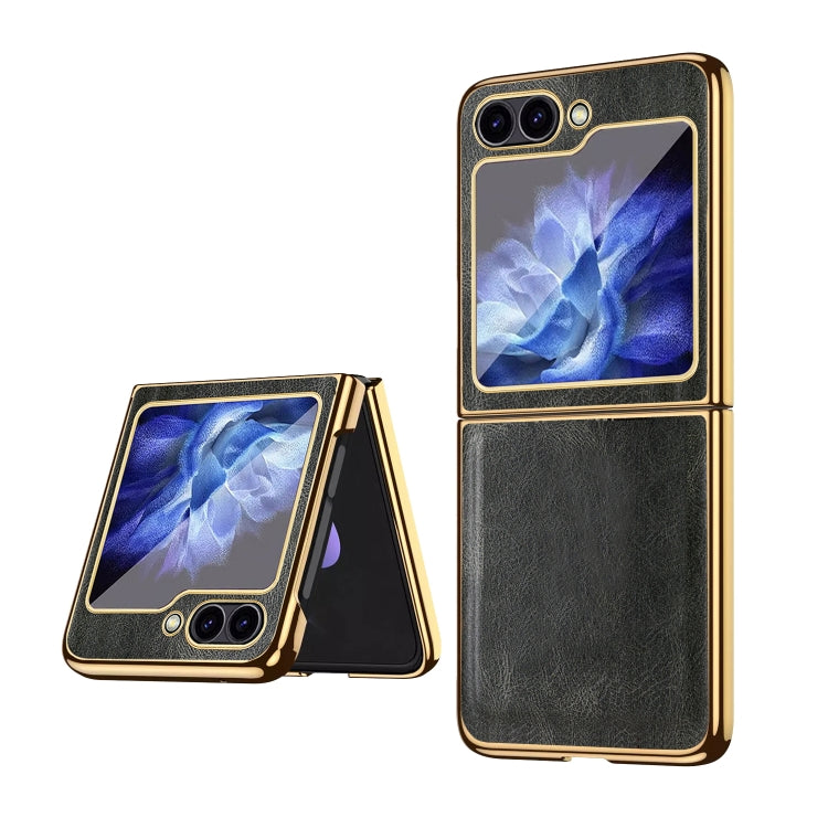 VIETAO Crazy Horse Texture PU Phone Case, For Samsung Galaxy Z Flip6 / Flip7 FE, For Samsung Galaxy Z Fold6, For Samsung Galaxy Z Fold5, For Samsung Galaxy Z Flip5
