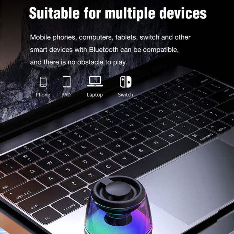 M2 Portable RGB Light Smart Bluetooth Speaker Magnetic Speaker Phone Holder, M2(Black), M2(White)