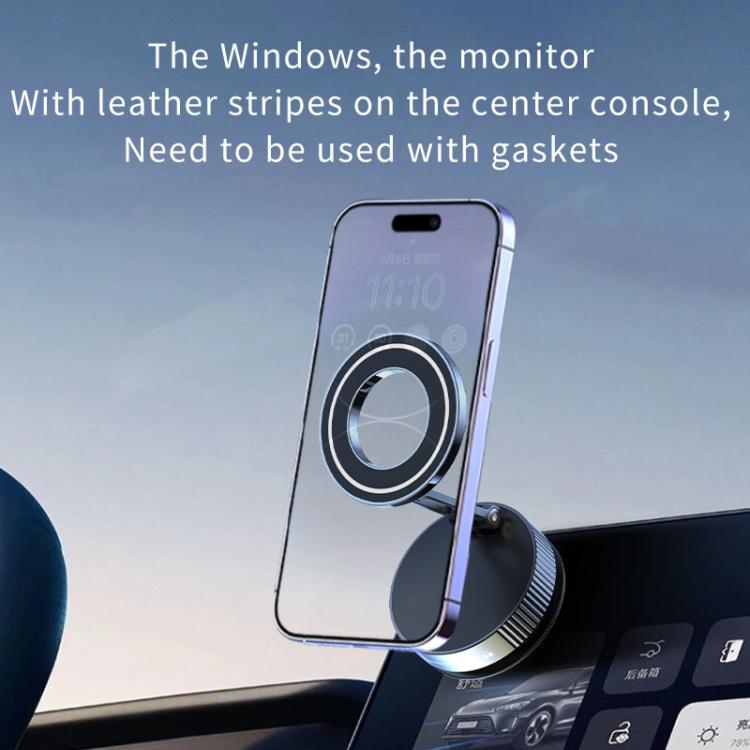 Q89 Foldable Vacuum MagSafe Magnetic Suction Cup Phone Holder, Q89(Black), Q89(Silver)