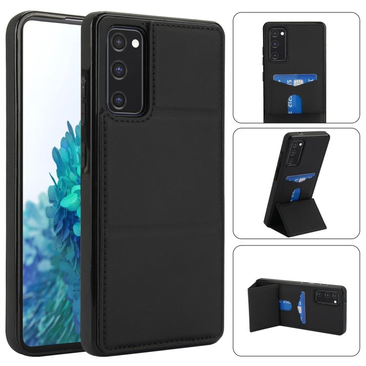Tri-fold Holder Leather Phone Case with Card Slot, For Samsung Galaxy S23 Ultra 5G, For Samsung Galaxy S23+ 5G, For Samsung Galaxy S23 5G, For Samsung Galaxy S20 FE