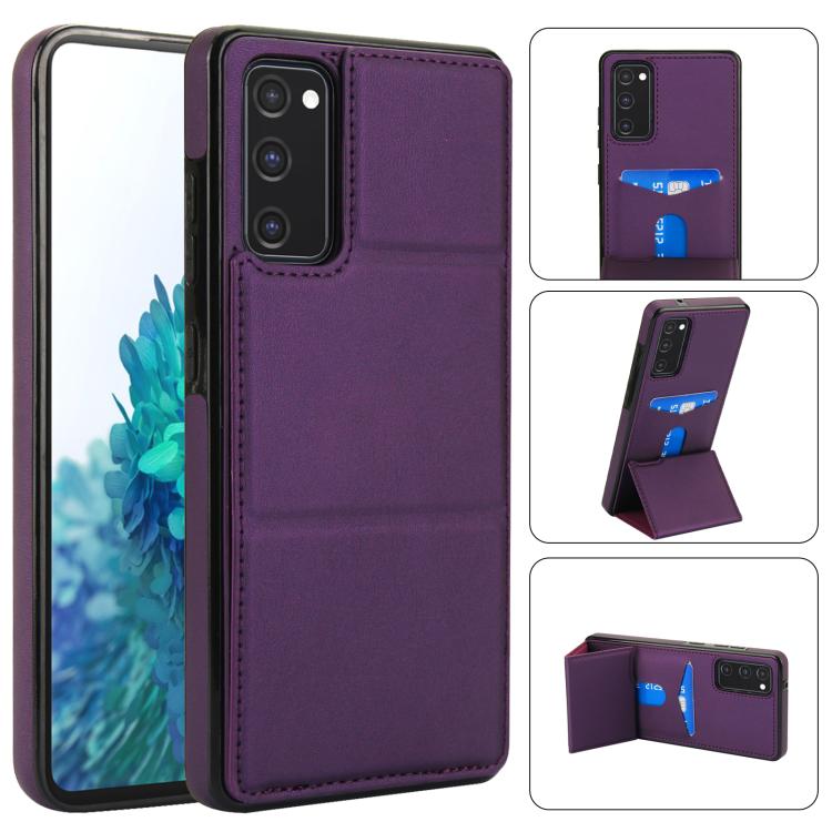 Tri-fold Holder Leather Phone Case with Card Slot, For Samsung Galaxy S23 Ultra 5G, For Samsung Galaxy S23+ 5G, For Samsung Galaxy S23 5G, For Samsung Galaxy S20 FE