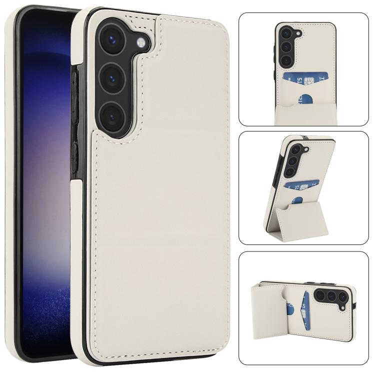 Tri-fold Holder Leather Phone Case with Card Slot, For Samsung Galaxy S23 Ultra 5G, For Samsung Galaxy S23+ 5G, For Samsung Galaxy S23 5G, For Samsung Galaxy S20 FE