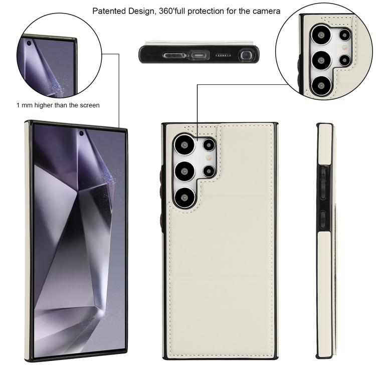 Tri-fold Holder Leather Phone Case with Card Slot, For Samsung Galaxy S24 Ultra 5G, For Samsung Galaxy S24+ 5G, For Samsung Galaxy S24 5G, For Samsung Galaxy S23 FE 5G