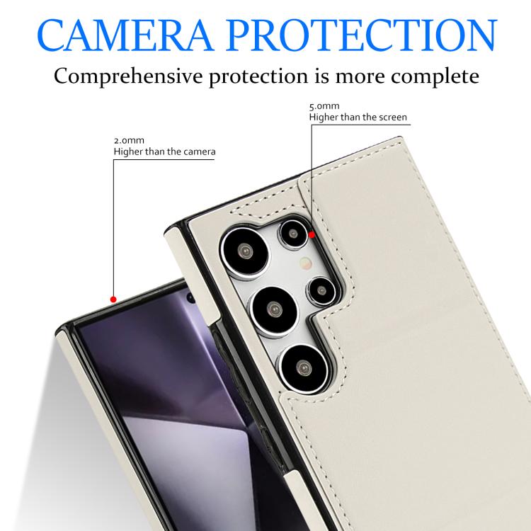 Tri-fold Holder Leather Phone Case with Card Slot, For Samsung Galaxy S24 Ultra 5G, For Samsung Galaxy S24+ 5G, For Samsung Galaxy S24 5G, For Samsung Galaxy S23 FE 5G
