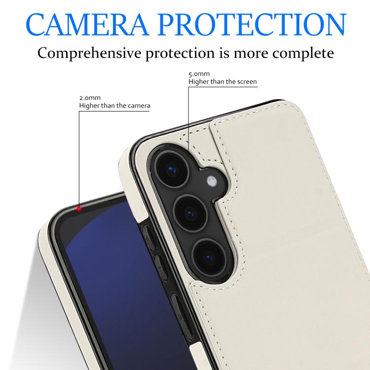Tri-fold Holder Leather Phone Case with Card Slot, For Samsung Galaxy S25 5G, For Samsung Galaxy S25+ 5G, For Samsung Galaxy S25 Ultra 5G, For Samsung Galaxy S24 FE 5G