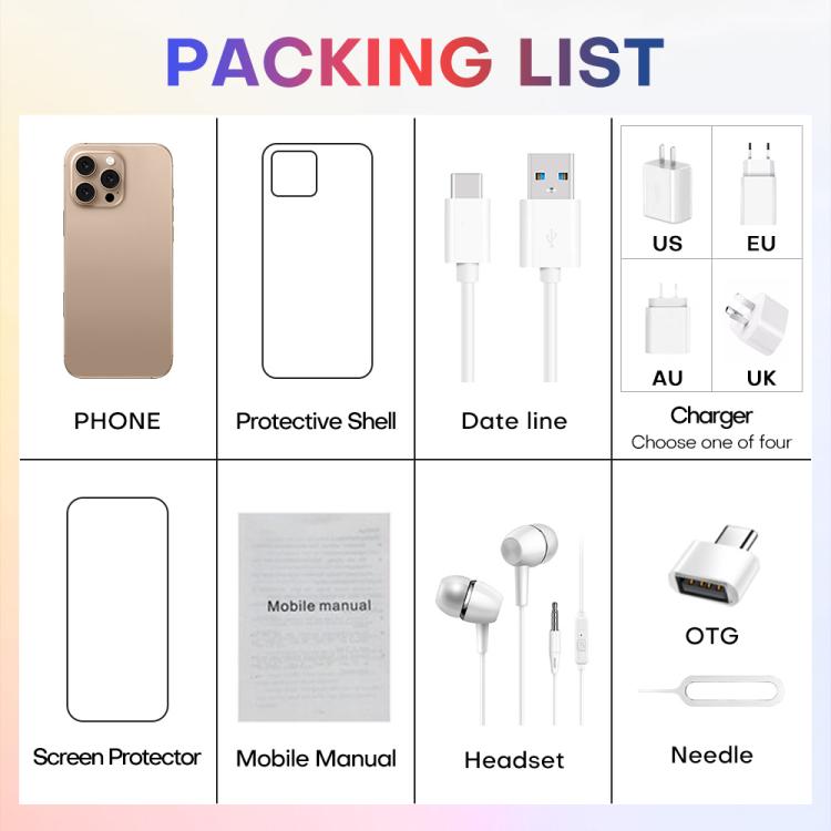 A88A / i16 Pro Max, 6GB+64GB, 6.6 inch Android 12 MTK6762 Helio G25 Octa Core, NFC, OTG, Network: 4G, Dual SIM