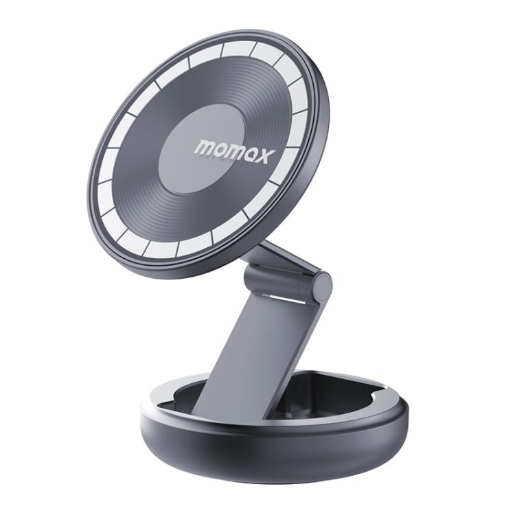 MOMAX CM30 Pac Mount Universal Transparent Magnetic Rotating Car Holder, CM30 (Dark Grey), CM30 (Titanium Gold)