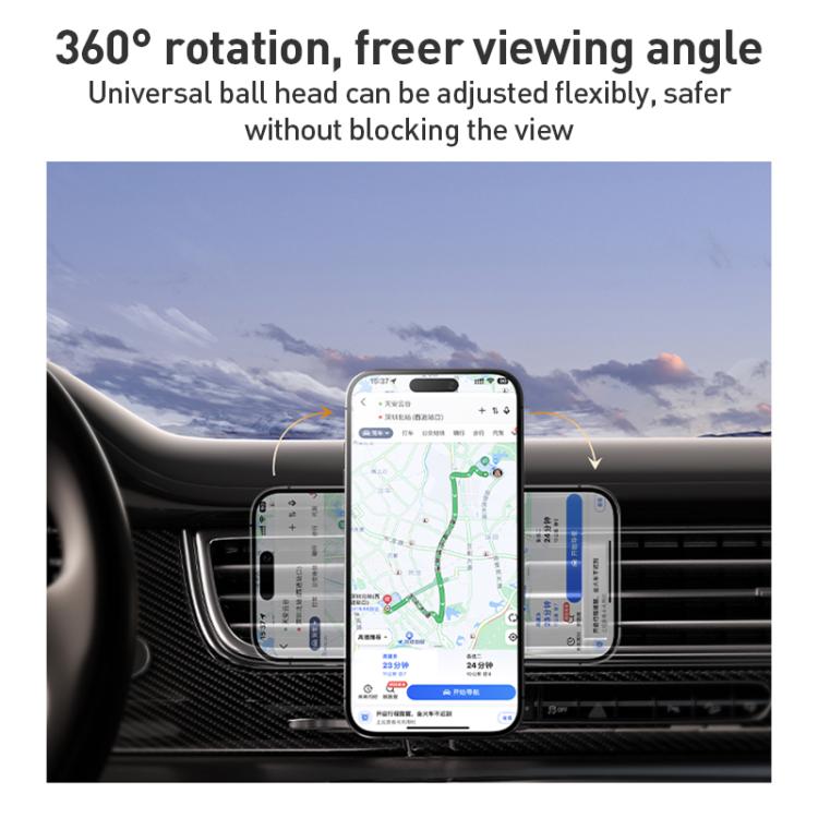MOMAX CM35 1-Move Relaxaire Aluminum Alloy Magnetic Car Aromatherapy Holder, CM35 (Dark Grey), CM35 (Titanium Gold)