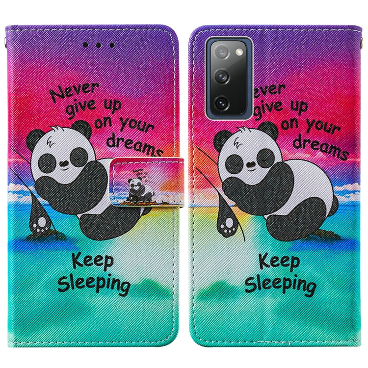 Colored Drawing Pattern Horizontal Flip Leather Case with Holder & Card Slot & Lanyard, For Samsung Galaxy S20 FE, For Samsung Galaxy S20 FE 5G