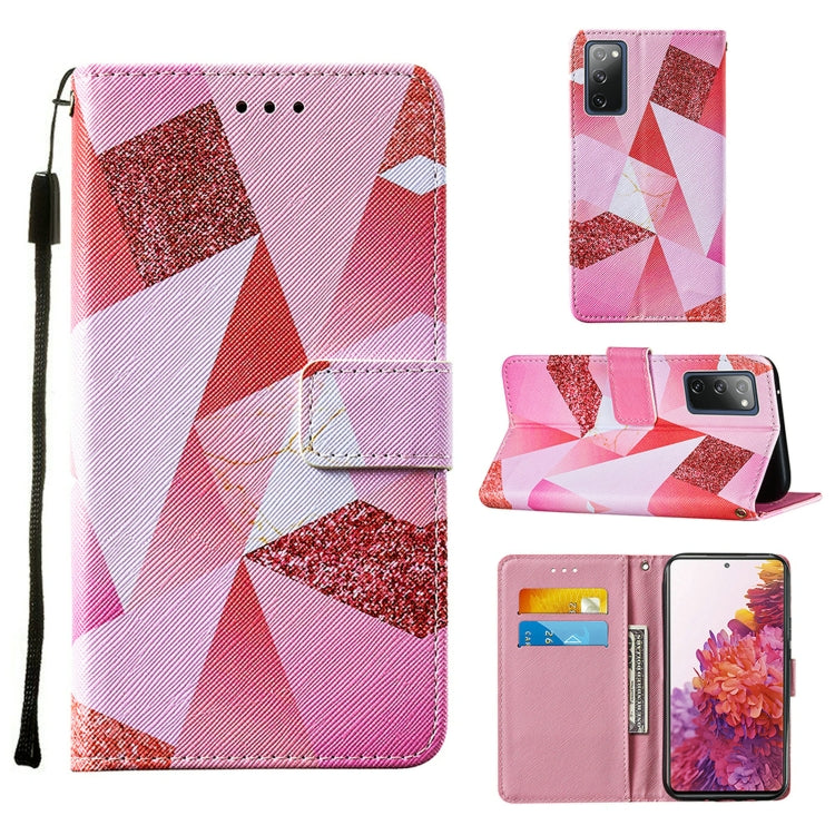 Colored Drawing Pattern Horizontal Flip Leather Case with Holder & Card Slot & Lanyard, For Samsung Galaxy S20 FE, For Samsung Galaxy S20 FE 5G