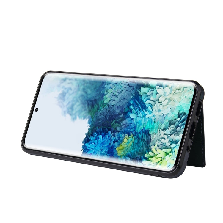 PU + TPU + PC Shockproof Back Cover Case with Card Slot & Holder, For Samsung Galaxy Note20, For Samsung Galaxy Note20 Ultra, For Samsung Galaxy S20, For Samsung Galaxy S20 Plus, For Samsung Galaxy S20 Ultra