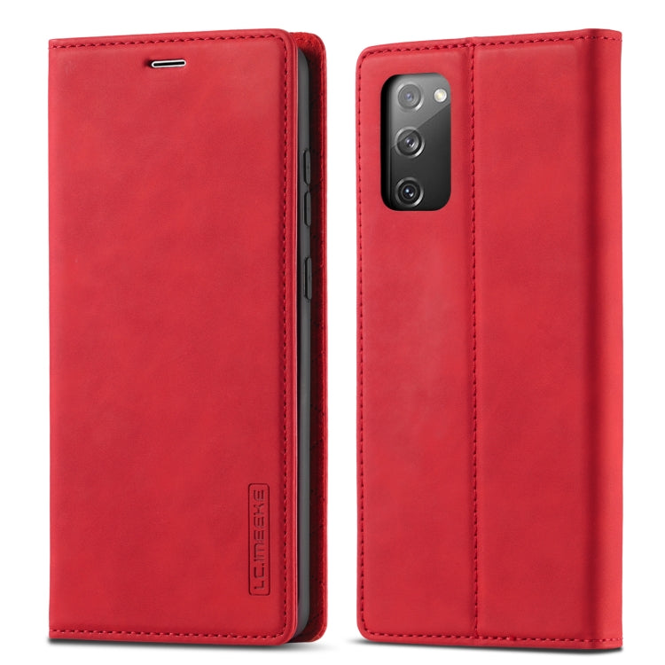 LC.IMEEKE Strong Magnetism Ultra-thin Horizontal Flip Shockproof Matte TPU + PU Leather Case with Holder & Card Slots & Wallet, For Samsung Galaxy S20, For Samsung Galaxy S20+, For Samsung Galaxy S20 Ultra, For Samsung Galaxy S20 FE, For Samsung Galaxy...