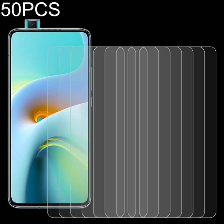 For Motorola Moto G9 Play 50 PCS 0.26mm 9H 2.5D Tempered Glass Film